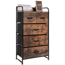 Entryway Closet Hallway 2019 New Brown Storage Tower,3 Drawer Fabric Dresser Storage Tower Organizer Unit Frame Wood for Bedroom Nursery Room