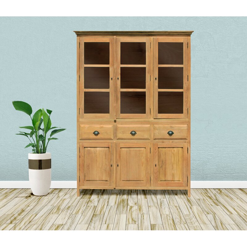 Loon Peak Pellerin Recycled Teak Cupboard Medium China Cabinet