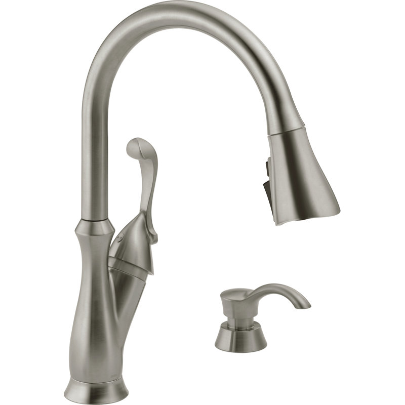 Delta Arabella Pull Down Single Handle Kitchen Faucet with ...