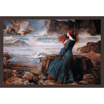Buyenlarge Miranda And The Tempest By John William Waterhouse