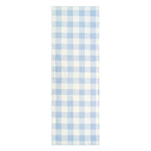 Check Please Hand Woven Blue Mist Indoor/Outdoor Area Rug