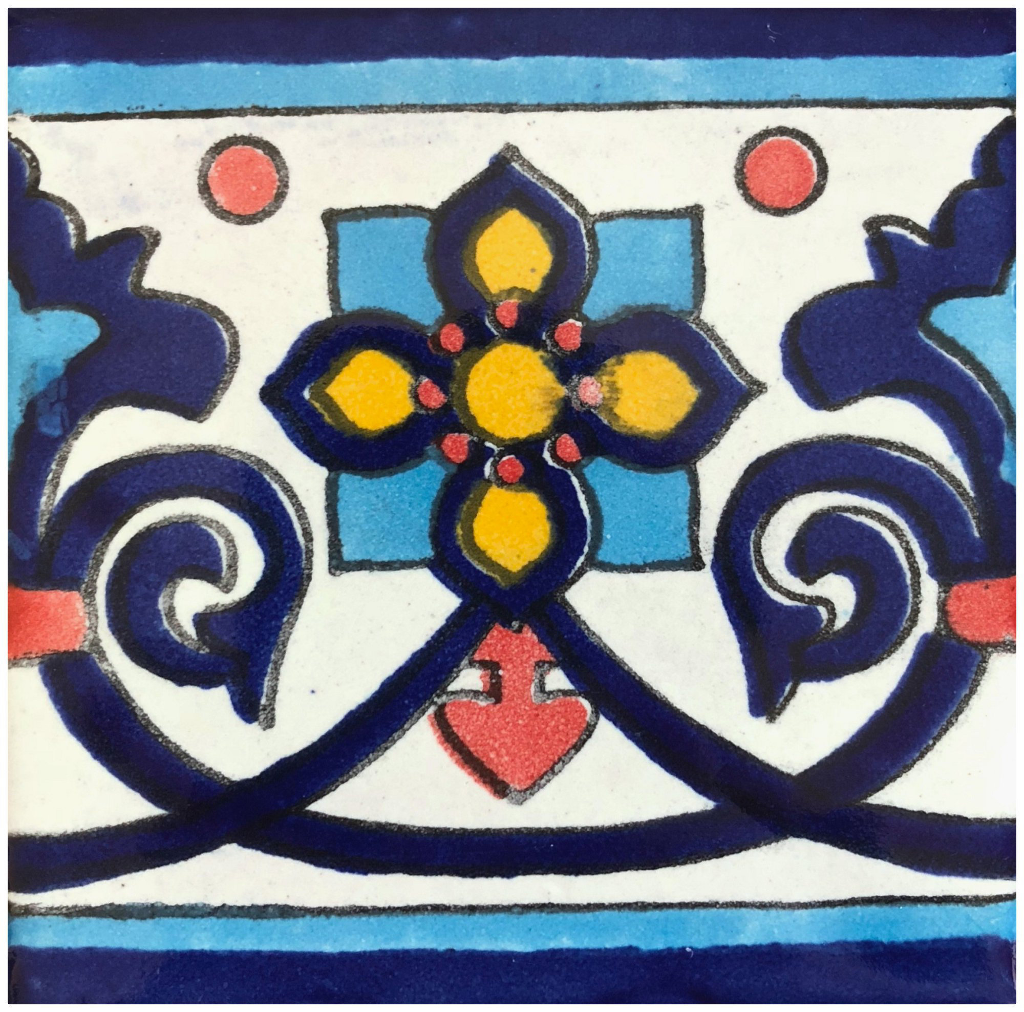 Rustico Tile Stone San Miguel 4 X Ceramic Talavera Rustico Tile Stone San Miguel 4 X