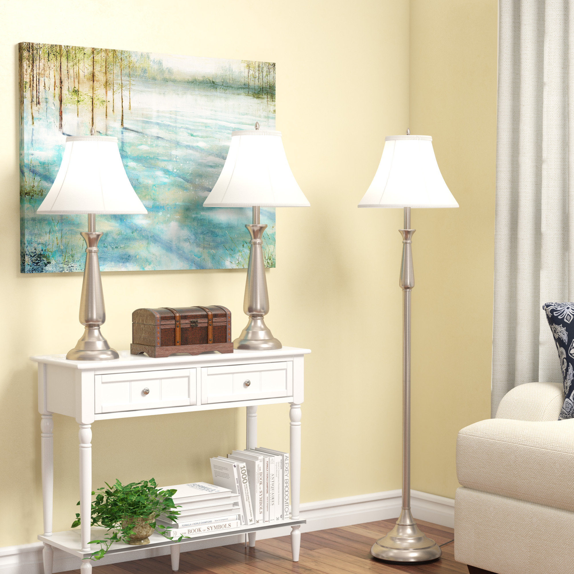 Darby Home Co Marion 3 Piece Table And Floor Lamp Set Reviews Darby Home Co Marion 3 Piece Table And Floor Lamp Set Reviews Wayfair