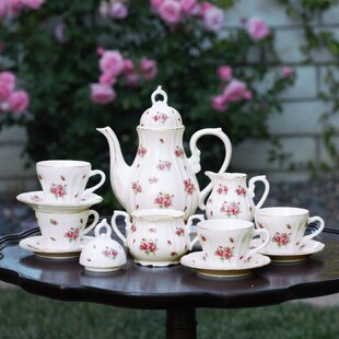 Tokyo China Japanese Teaset Complete pink and cream with gilded gold design