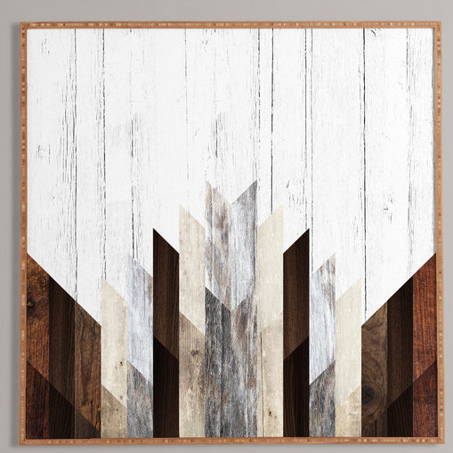 Allmodern Geo Wood 3 Framed Graphic Art Print By Iveta Abolina Picture Frame Graphic Art Print On Paper Reviews Wayfair