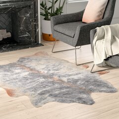 Details about   New 100% Cowhide Leather Area Rugs Carpet size 63" by 51" inches 22 sq. ft 