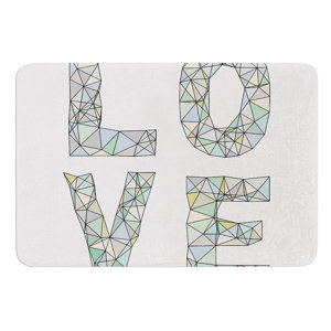 Four Letter Word by Skye Zambrana Bath Mat