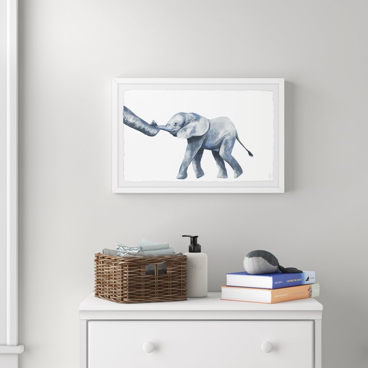 Three Posts Baby Kids Elige Elephant Trunks Framed Art Wayfair