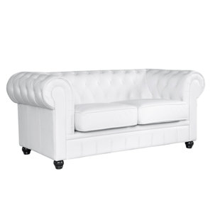 Go to store & view more images Fine Mod Imports Chestfield Leather Loveseat