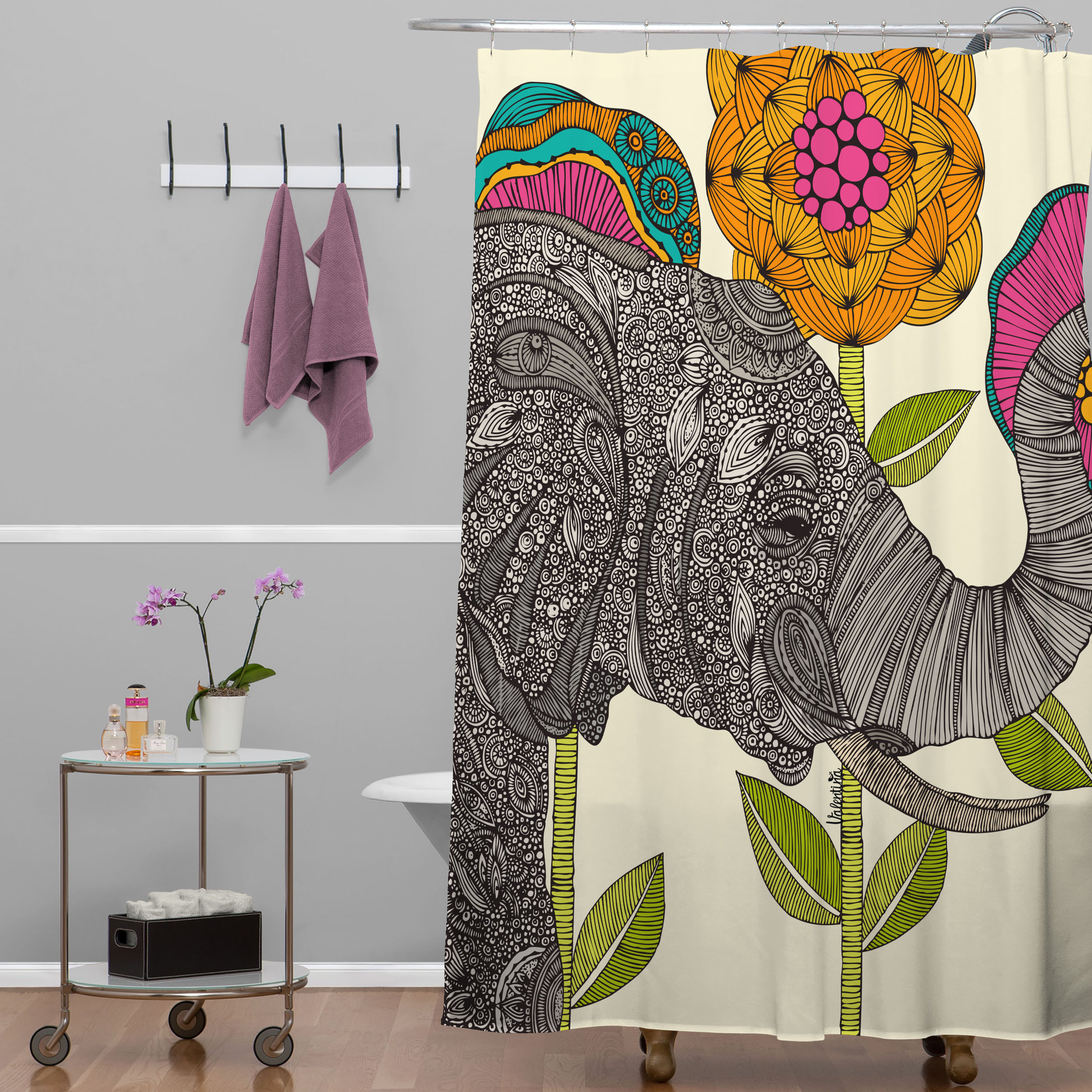 Mellott Bungalow Rose Single Shower Curtain Reviews Allmodern