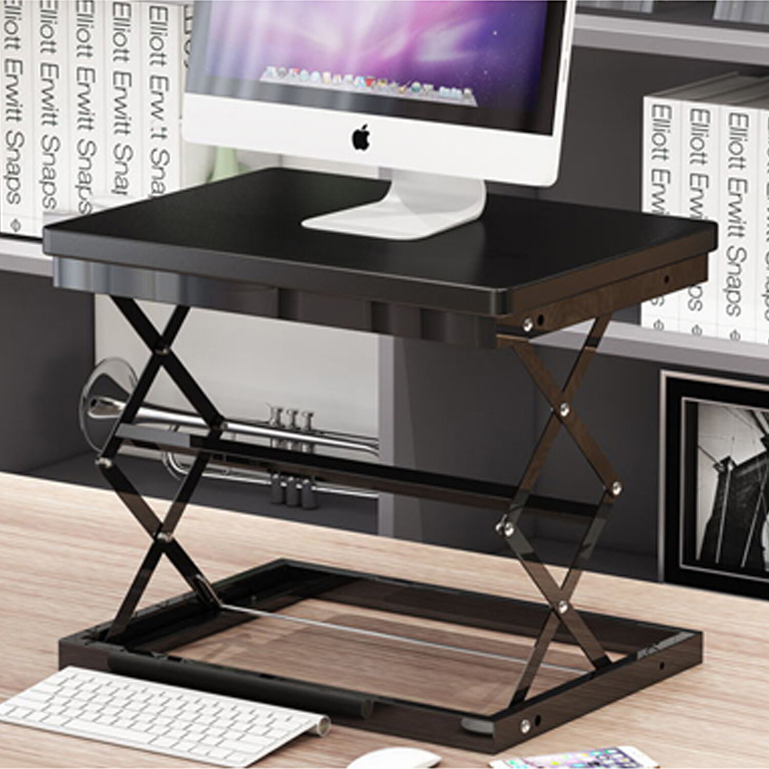 Ebern Designs Owain Height Adjustable Standing Desk Converter