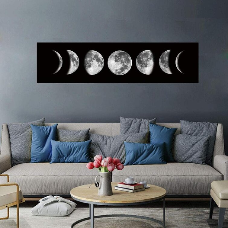 Moon Phases Picture Canvas Poster Painting Image Wall Art Prints Decor Unframed