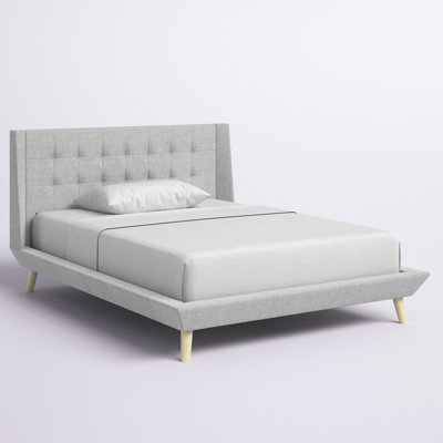 (Incomplete) Acker Tufted Upholstered Low Profile Platform Bed