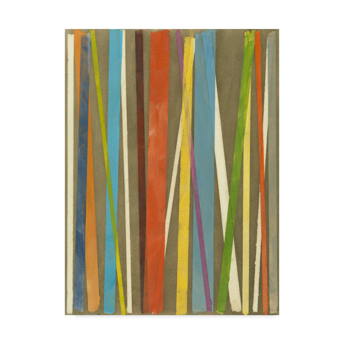 Vertical Verse I Acrylic Painting Print On Wred Canvas Vertical Verse I Acrylic Painting Print On Wred Canvas