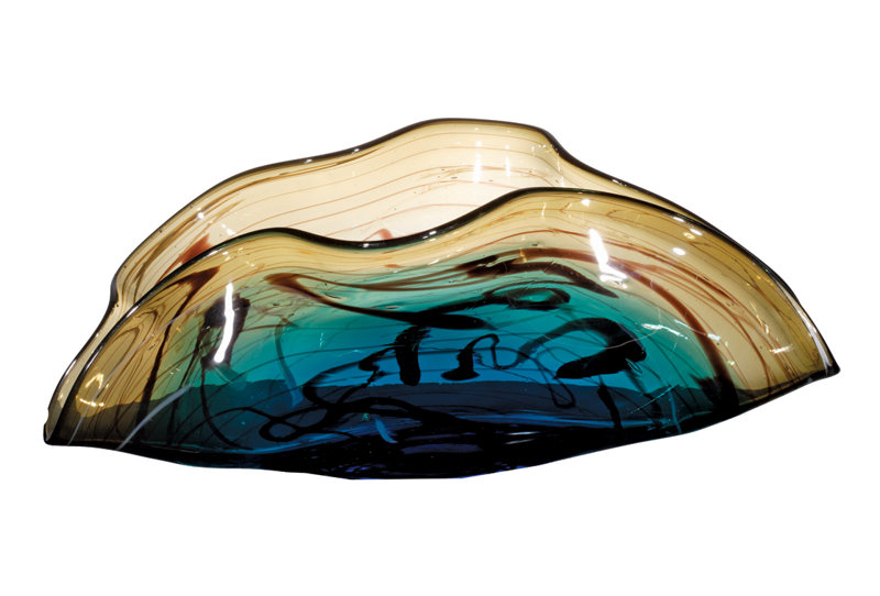 glass fruit decor