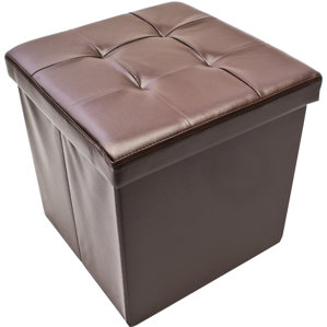 Folding Storage Ottoman by Sorbus