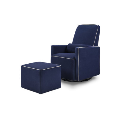 Olive Swivel Glider with Ottoman