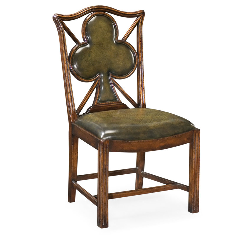 Jonathan Charles Fine Furniture Windsor Genuine Leather Upholstered Dining Chair Perigold