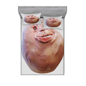 East Urban Home Forever Alone Rage Comic Face Guy Funny Fat Ugly Troll Illustration Sheet Set Wayfair
