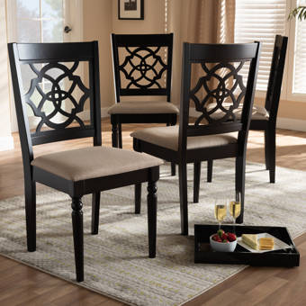 Red Barrel Studio Tyrell Bent Spindle Back Solid Wood Dining Chair Wayfair