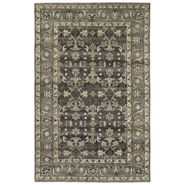 2' x 3' Grey Kaleen Herrera Collection Hand-Knotted Area Rug 2' x 3' Grey Kaleen Herrera Collection Hand-Knotted Area Rug