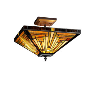 Charlotte 2-Light Semi Flush Mount