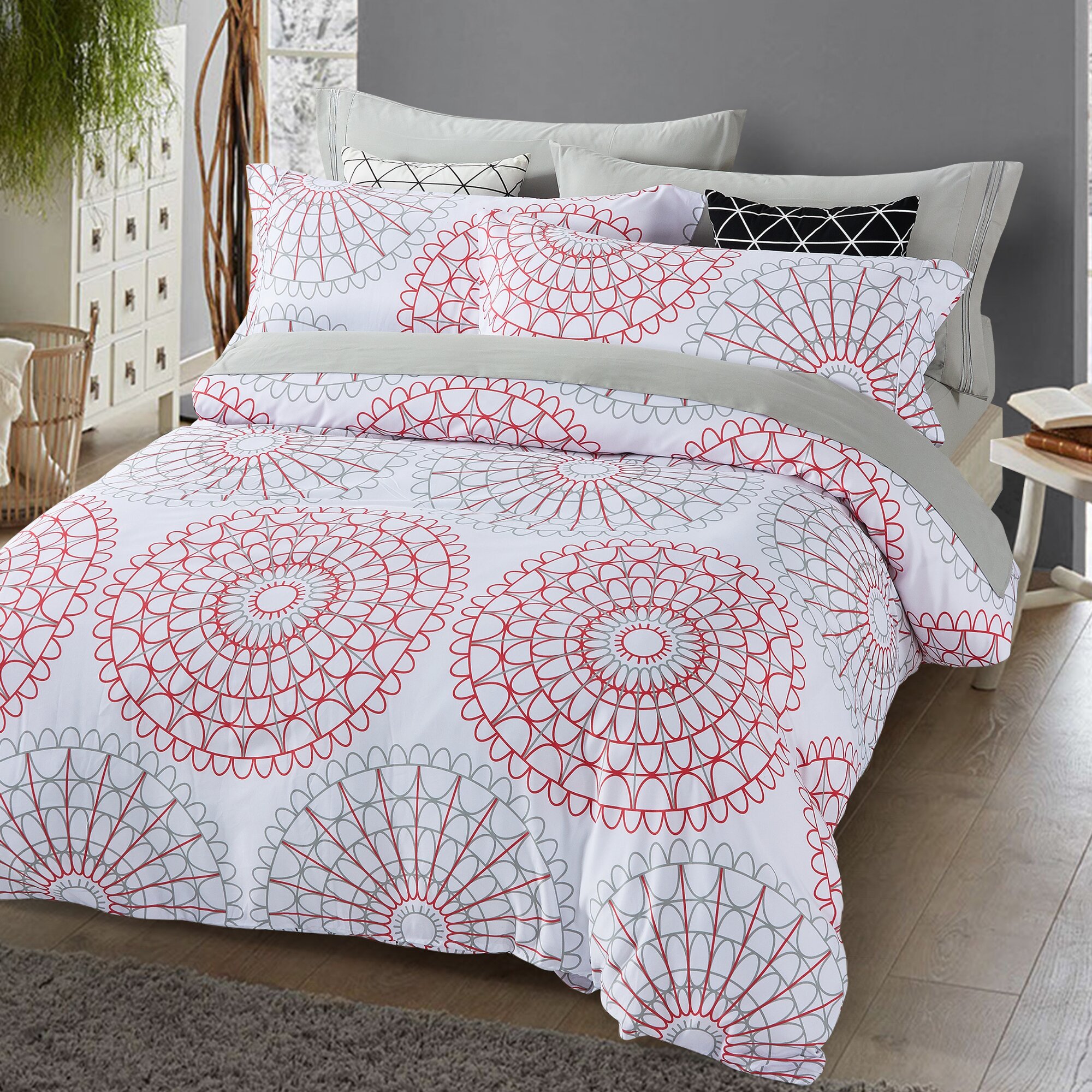 World Menagerie Sabastian Spiral Graph Reversible Duvet Cover Set