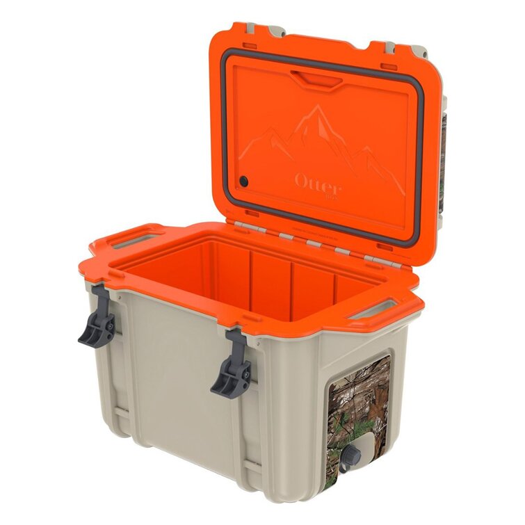 Tan/Green Used OtterBox Venture Outdoor Camping Fishing Cooler 45-Quarts