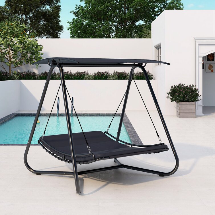 double hanging chaise lounger