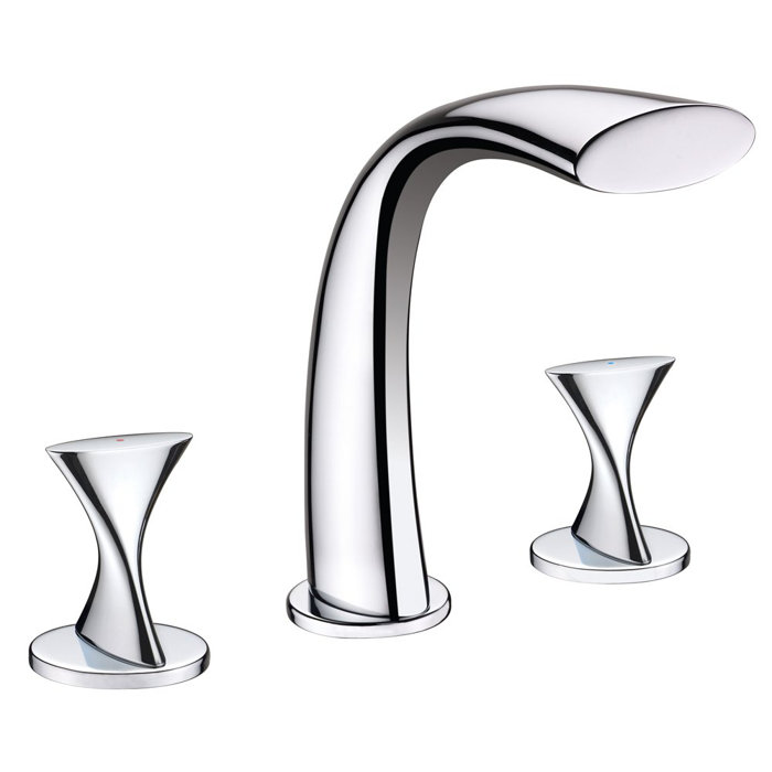 Fontainebyitalia Adelais Double Handle Deck Mounted Roman Tub