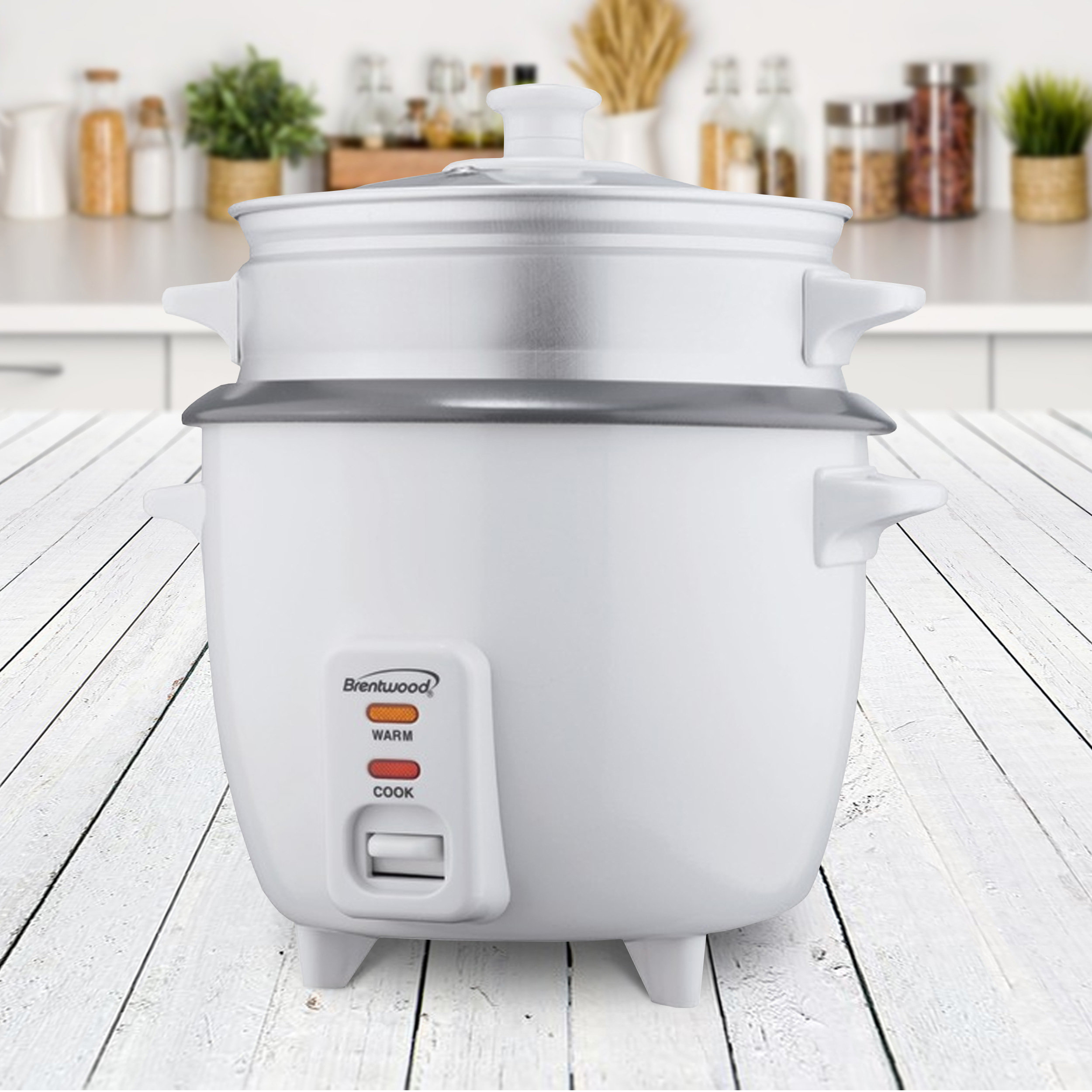 Brentwood 4 Cup Rice Cooker with Steamer Wayfair