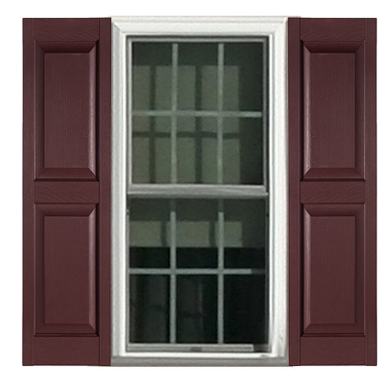 (incomplete)Premier Raised Exterior Shutters Pair Height: 59", Color: Black