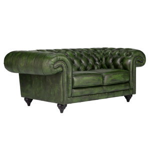 2-Sitzer Sofa Clifton aus Echtleder von Massivum