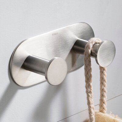Kraus Elie Double Wall Mounted Towel Hook & Reviews | Wayfair