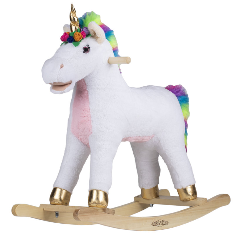 unicorn baby rocker
