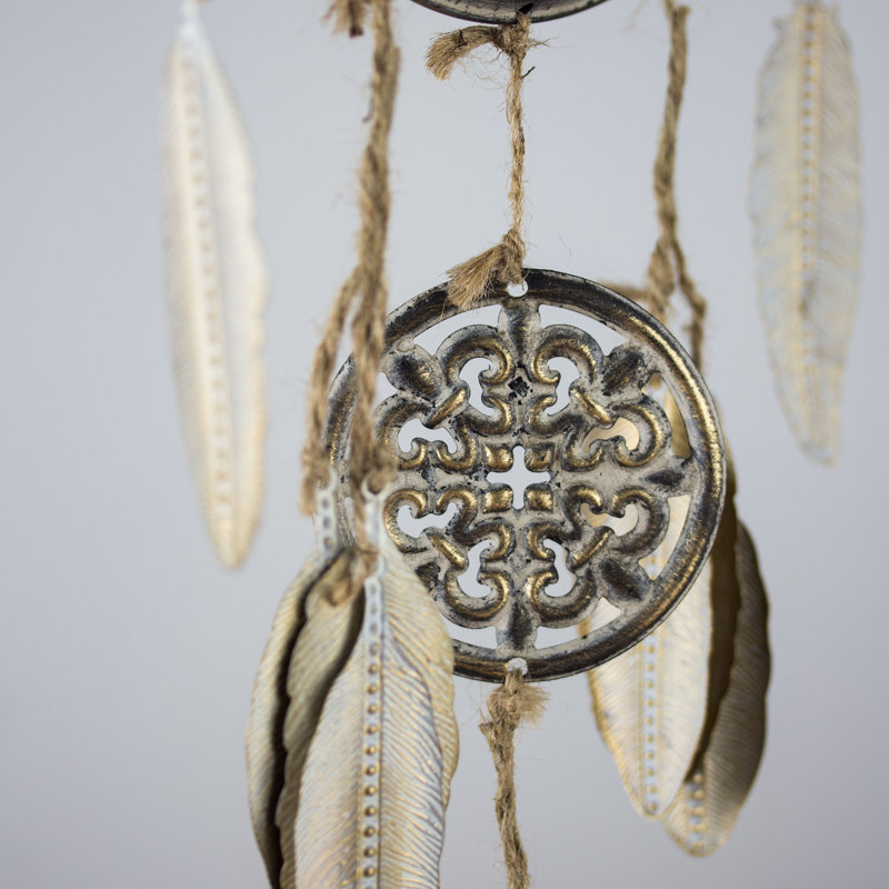 Foundry Select Art Decor Dreamcatcher Wheel Feathers Wall Decor
