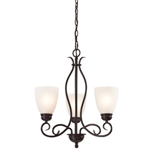 Go to store & view more images Sophia 3-Light Shaded Chandelier by Alcott Hill