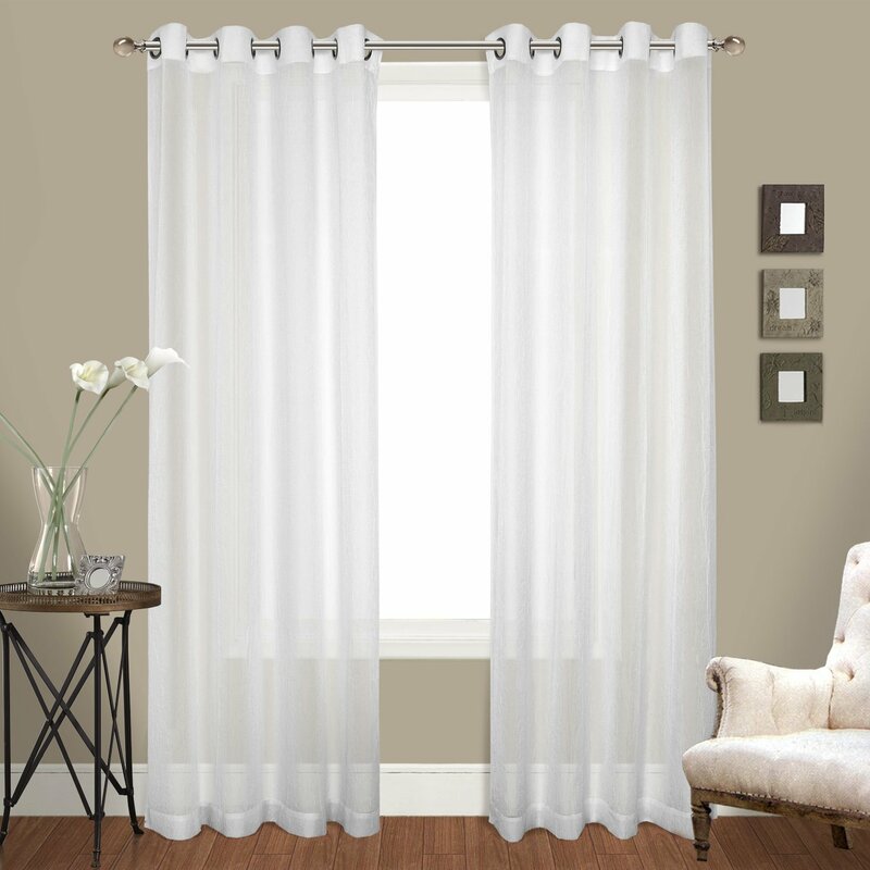 crushed voile curtains