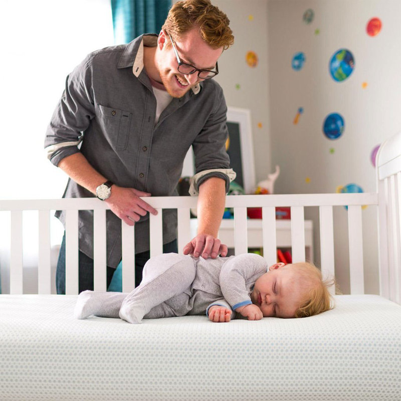 Lullabyearth Breeze 2 Stage 6 Waterproof Standard Crib Mattress