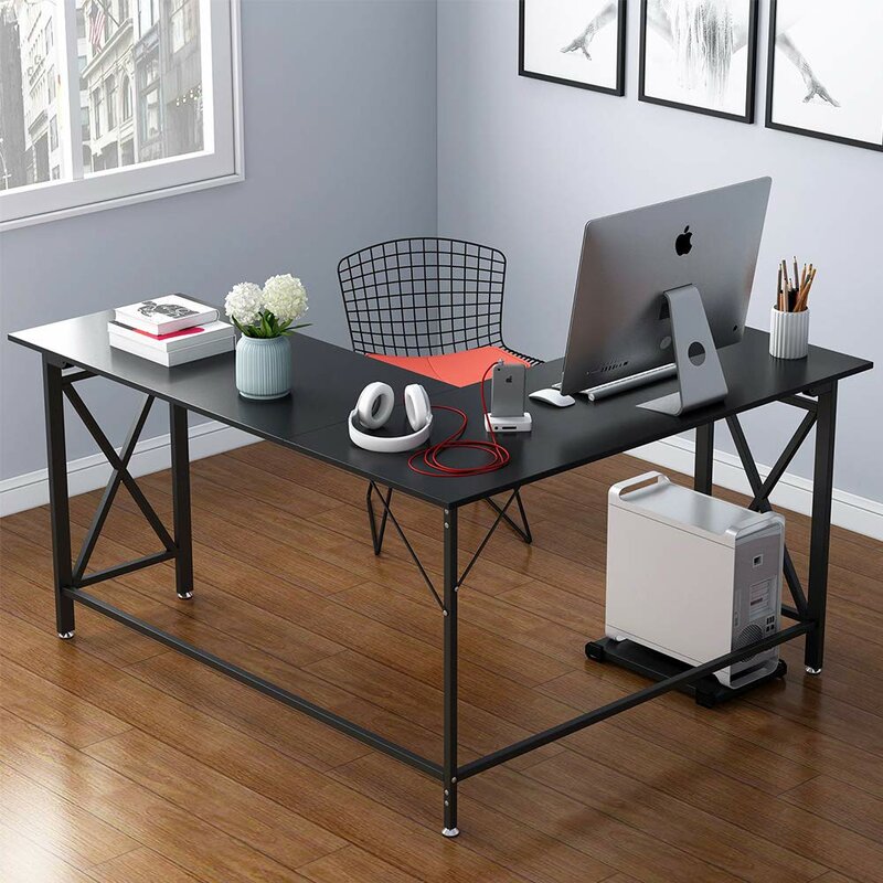 Ebern Designs Shenandoah L Shaped Desk Reviews Wayfair