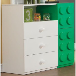 Cedarburg Wood 3 Drawer Dresser by Zoomie Kids