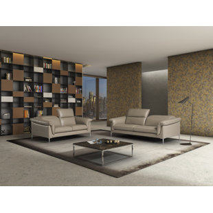 Go to store & view more images Orren Ellis Blum Leather Loveseat