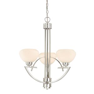 Solna 3-Light Shaded Chandelier