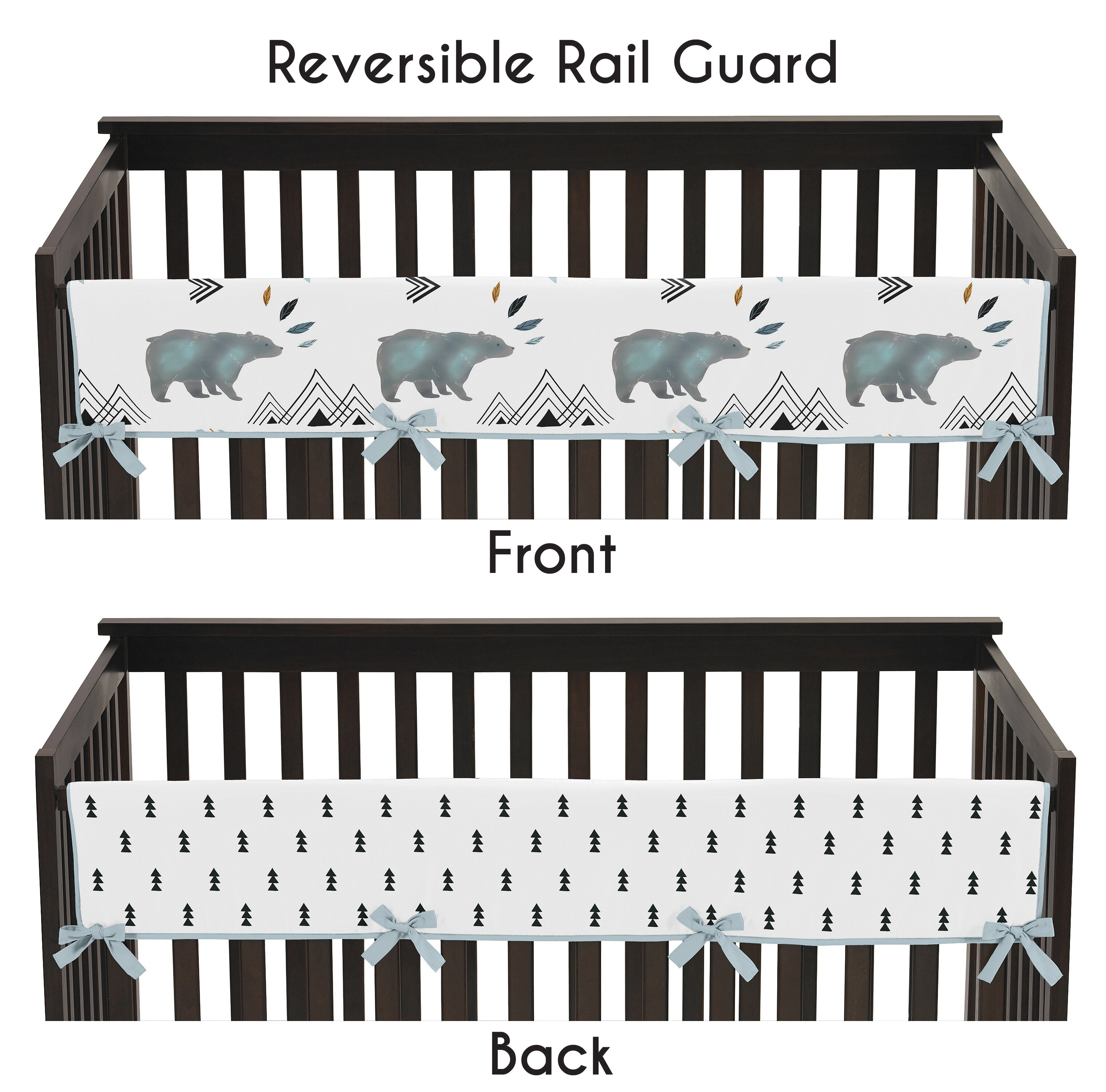 Sweet Jojo Designs Bear Mountain Crib Rail Guard Cover Wayfair