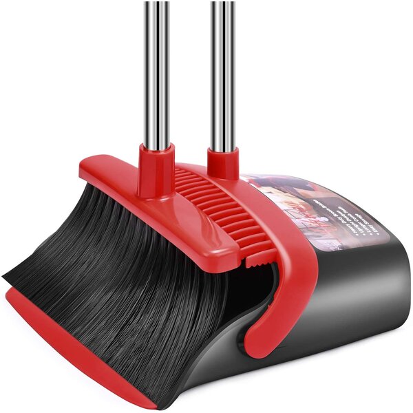 Long Handle Dustpan Brush Set Lobby Dust Pan Broom Household Sweeping Cleaning 