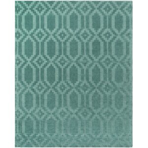 Metro Scout Hand-Loomed Teal Area Rug