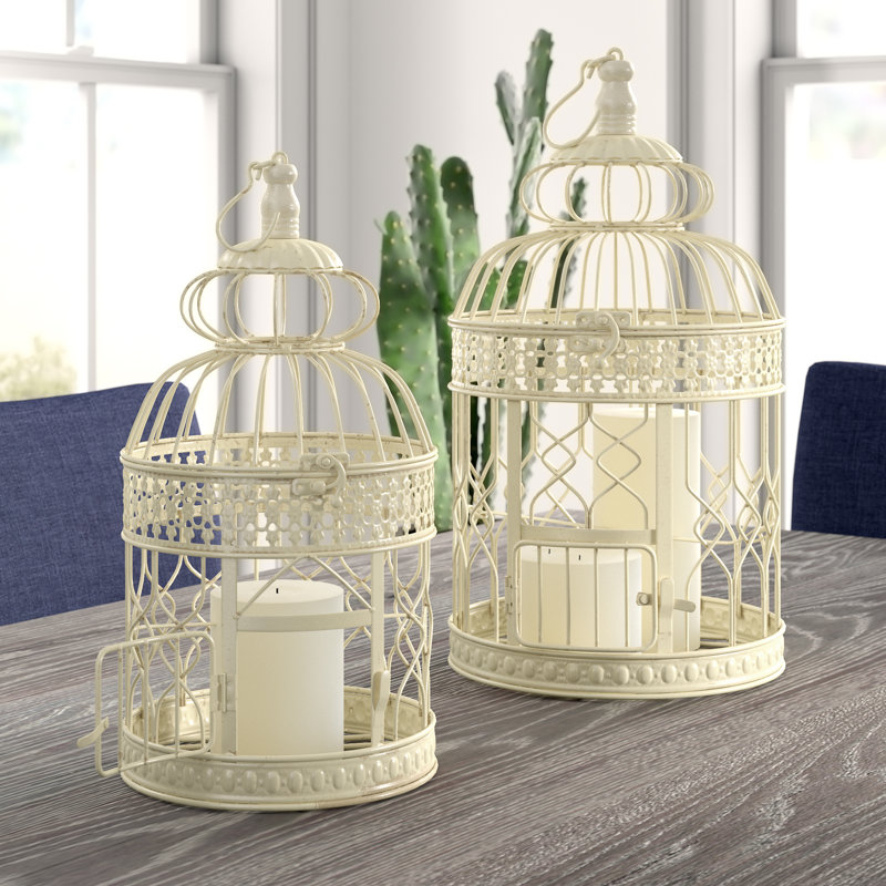 Mistana 2 Piece Padula Decorative Metal Bird Cage Set Reviews