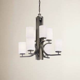 Go to store & view more images Lake Park 8-Light Shaded Chandelier by Latitude Run