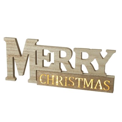 The Seasonal Aisle Light Up Merry Christmas Sign | Wayfair.co.uk