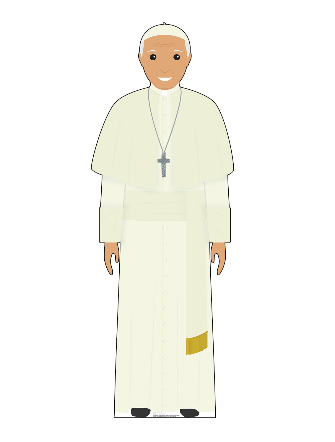 Advanced Graphics Pope Outfit (Illustrated) Cardboard Standup | Wayfair